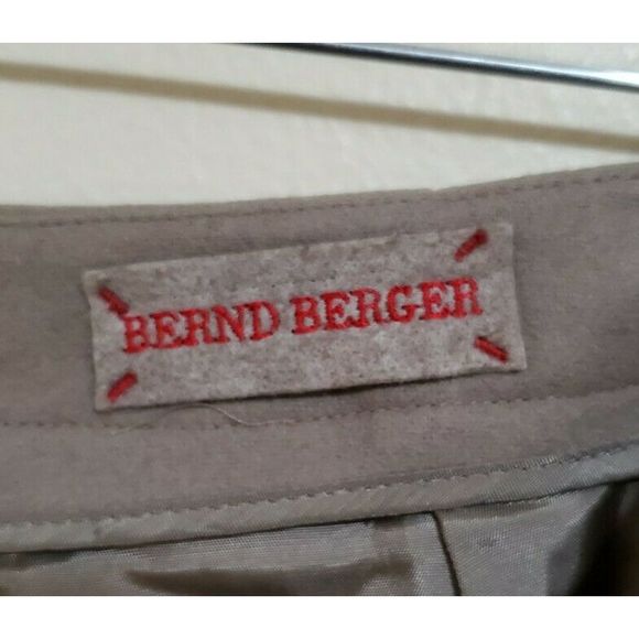 Bernd Berger Mid Rise Wool Pants Trousers - Picture 3 of 4